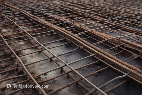 建筑工地的钢筋 现代建筑的骨骼与基石
